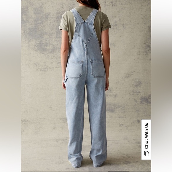PacSun Classic Light Blue Denim Overalls - Picture 5 of 7